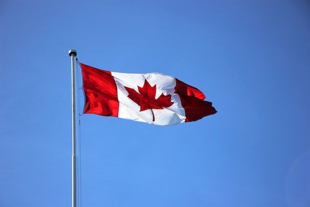 Bandera de Canadá Viva Canadá